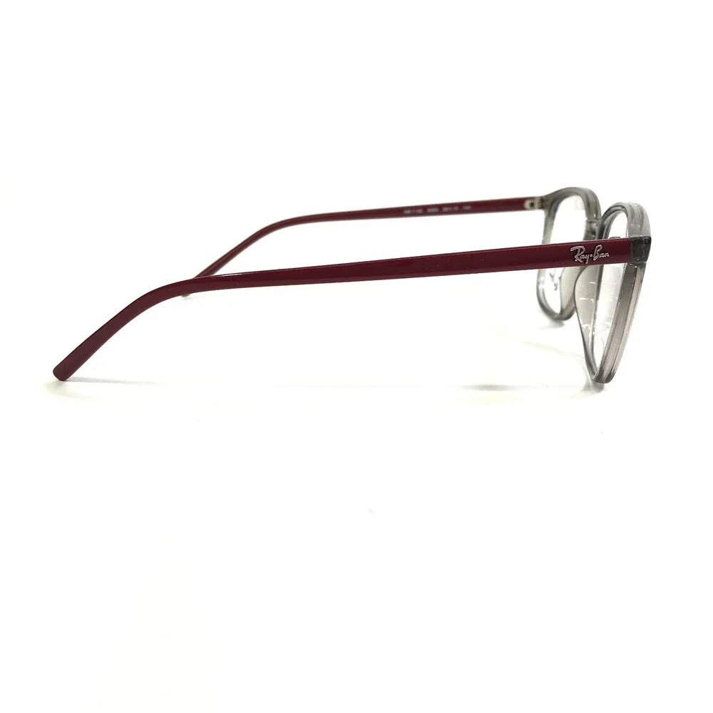 Ray-Ban Eyeglasses Frames RB7185 8083 Clear Gray Red Square Full Rim 50-18-145